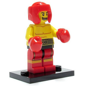 Display for LEGO Collectible Minifigures Boxer, Series 5 