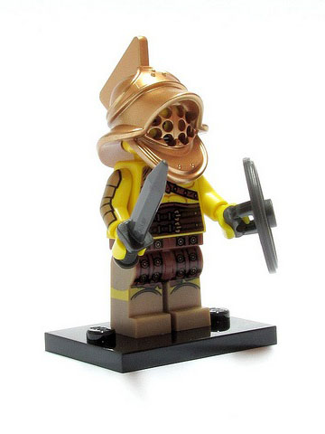 Display for LEGO Collectible Minifigures Gladiator, Series 5 