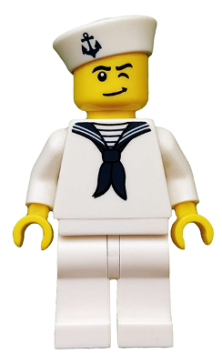 This LEGO minifigure is called, Sailor, Series 4 (Minifigure Only without Stand and Accessories) . It's minifig ID is col058.