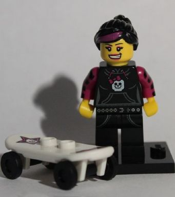 Display for LEGO Collectible Minifigures Skater Girl, Series 6 