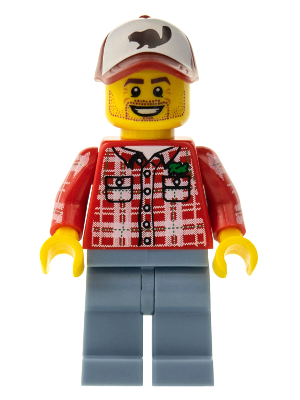 Display of LEGO Collectible Minifigures Lumberjack