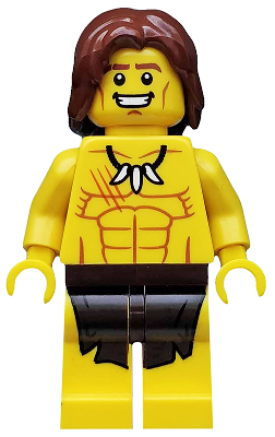 This LEGO minifigure is called, Jungle Boy, Series 7 (Minifigure Only without Stand and Accessories) . It's minifig ID is col106.