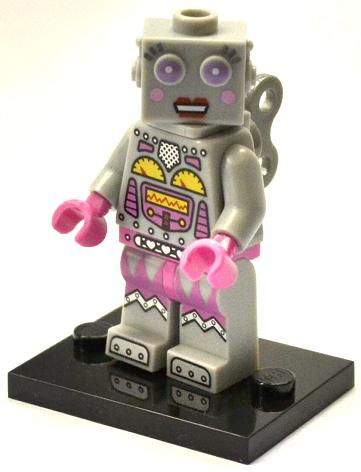 Display for LEGO Collectible Minifigures Lady Robot col11-16