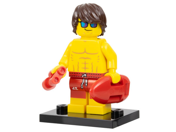 Display for LEGO Collectible Minifigures Lifeguard, Series 12 