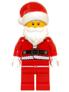 Display of LEGO Collectible Minifigures Santa
