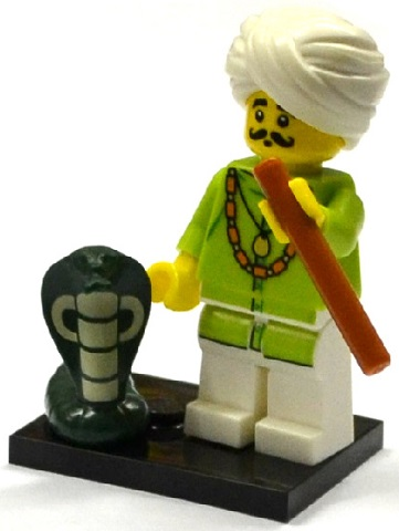 Display for LEGO Collectible Minifigures Snake Charmer, Series 13 
