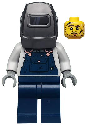This LEGO minifigure is called, Welder, Series 11 (Minifigure Only without Stand and Accessories) . It's minifig ID is col172.