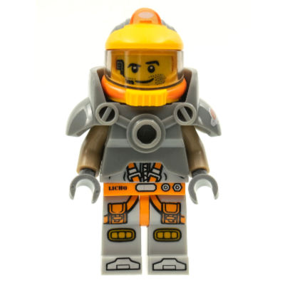 Minifigure col184 Space Miner, Series 12 (Minifigure Only without Stand and Accessories)