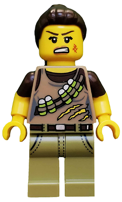 This LEGO minifigure is called, Dino Tracker, Series 12 (Minifigure Only without Stand and Accessories) . It's minifig ID is col188.