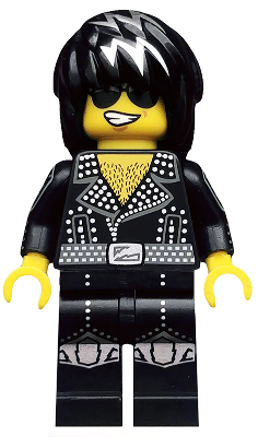 Display of LEGO Collectible Minifigures Rock Star