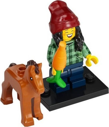 Box art for LEGO Collectible Minifigures Horse and Groom, Series 22 