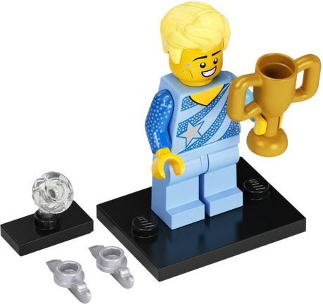 Box art for LEGO Collectible Minifigures Figure Skating Champion, Series 22 