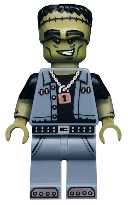 Display of LEGO Collectible Minifigures Monster Rocker