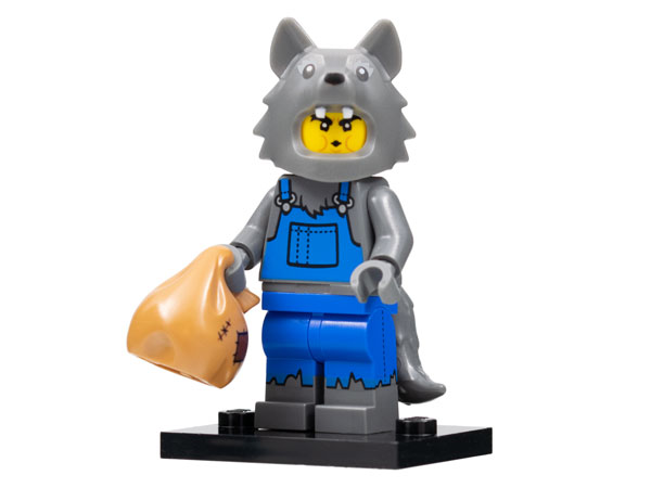 Box art for LEGO Collectible Minifigures Wolf Costume, Series 23 
