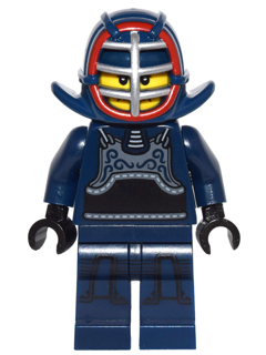 This LEGO minifigure is called, Kendo Fighter, Series 15 (Minifigure Only without Stand and Accessories) . It's minifig ID is col239.