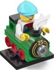 Box art for LEGO Collectible Minifigures Train Kid, Series 25 
