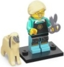 Box art for LEGO Collectible Minifigures Pet Groomer, Series 25 