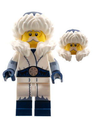 Display of LEGO Collectible Minifigures Snow Guardian