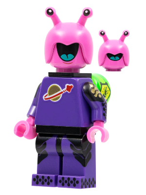 Display of LEGO Collectible Minifigures Space Creature