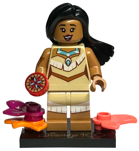 Box art for LEGO Collectible Minifigures Pocahontas, Disney 100 