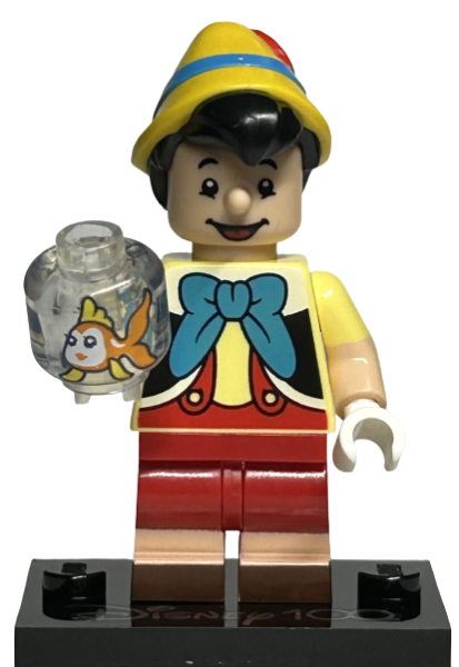 Box art for LEGO Collectible Minifigures Pinocchio, Disney 100 