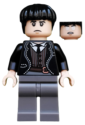 Display of LEGO Collectible Minifigures Credence Barebone, Harry Potter