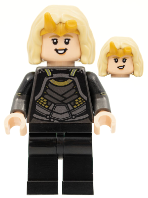 Display of LEGO Collectible Minifigures Sylvie, Marvel Studios (Minifigure Only without Stand and Accessories)