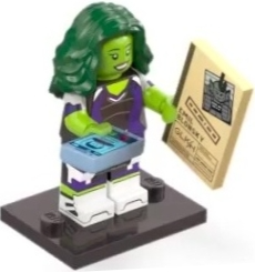 Box art for LEGO Collectible Minifigures She-Hulk, Marvel Studios, Series 2 