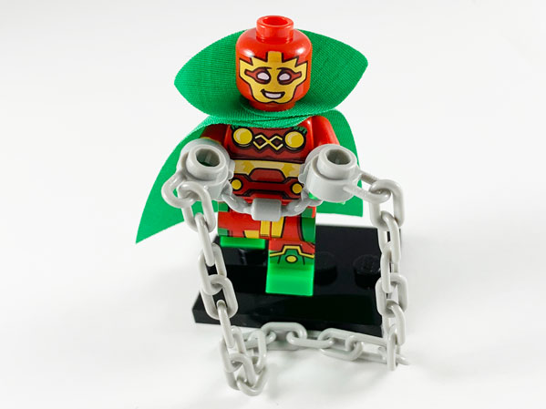 Box art for LEGO Collectible Minifigures Mister Miracle, DC Super Heroes 