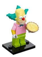 Display for LEGO Collectible Minifigures Krusty the Clown, The Simpsons, Series 1 
