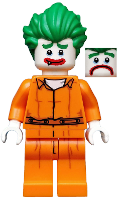 Display of LEGO Collectible Minifigures Arkham Asylum Joker, The LEGO Batman Movie