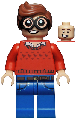 Display of LEGO Collectible Minifigures Dick Grayson, The LEGO Batman Movie