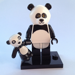 Display for LEGO Collectible Minifigures Panda Guy, The LEGO Movie 