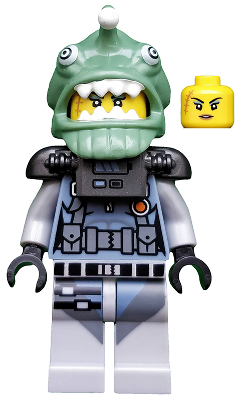 This LEGO minifigure is called, Shark Army Angler, The LEGO Ninjago Movie (Minifigure Only without Stand and Accessories) . It's minifig ID is coltlnm13.