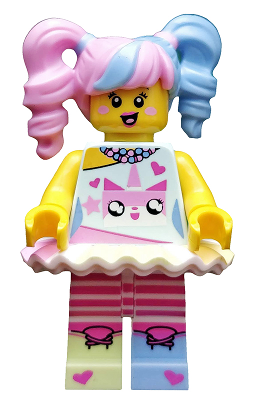 This LEGO minifigure is called, N-POP Girl, The LEGO Ninjago Movie (Minifigure Only without Stand and Accessories) . It's minifig ID is coltlnm20.