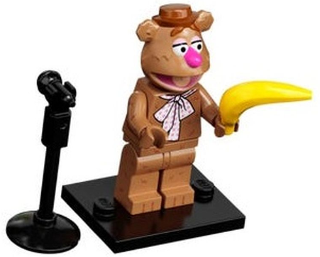 Display for LEGO Fozzie Bear, The Muppets Minifigures 71033-7
