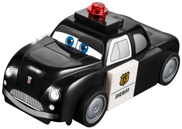 Display of LEGO Cars Sheriff