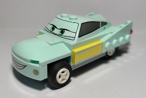 Display of LEGO Cars Flo