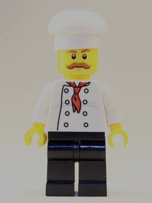 This LEGO minifigure is called, Hot Dog Chef . It's minifig ID is cty0878.