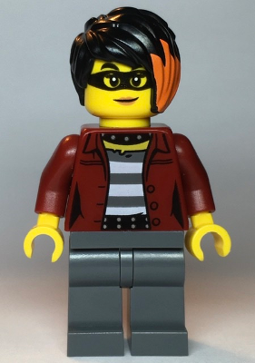 Display of LEGO City Police Crook, Female, Daisy Kaboom