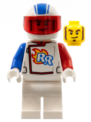 Display of LEGO City Rocket Racer, Stuntz Driver