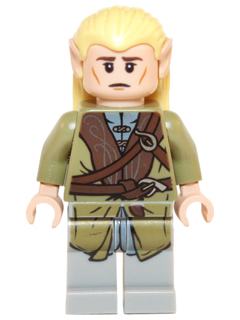 This LEGO minifigure is called, Legolas, Olive Green Robe, Short Cheek Lines . It's minifig ID is dim008.