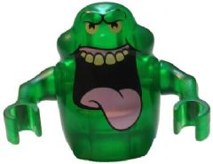 This LEGO minifigure is called, Slimer, Trans-Green . It's minifig ID is dim021.