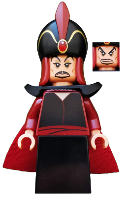 Display of LEGO Collectible Minifigures Jafar, Disney