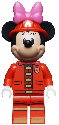 Display of LEGO Disney Minnie Mouse, Fire Fighter