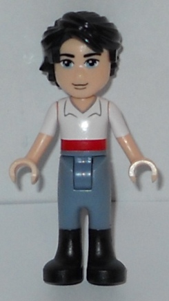 This LEGO minifigure is called, Prince Eric, White Shirt with Short Sleeves . It's minifig ID is dp005.