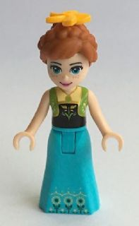 Display of LEGO Disney Anna, Medium Azure Skirt