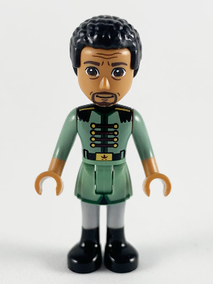 Display of LEGO Disney Lieutenant Matthias, Sand Green Uniform