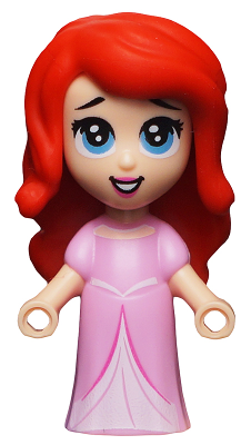 Display of LEGO Disney Ariel, Human, Micro Doll