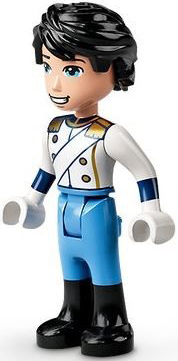 Display of LEGO Disney Prince Eric, Uniform with Gold Epaulettes